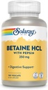 Solaray - HCl avec Pepsin - 250 mg - 180 capsules
