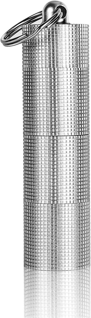 PPFISH Portable Daily Pill Case, 3 compartiments en alliage d'aluminium antidérapant Distributeur de boîtes à pilules imperméables, petit contenant de pilules de poche, Pillet à porte-clés, Porte-pilule de voyage pour hommes Femmes