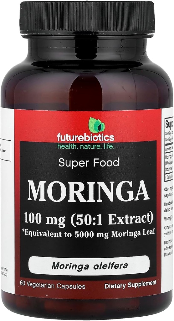 Futurebiotics Moringa 5000mg, 60 Capsules végétariennes