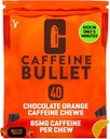 Caffeine Bullet Energy Chews - Chocolate Orange. 40 * 85mg - Plus rapide Kick Than Pills, Gels et Gum. Sport Science pour la course, le cyclisme, le jeu et un avant entraînement Endurance Boost.