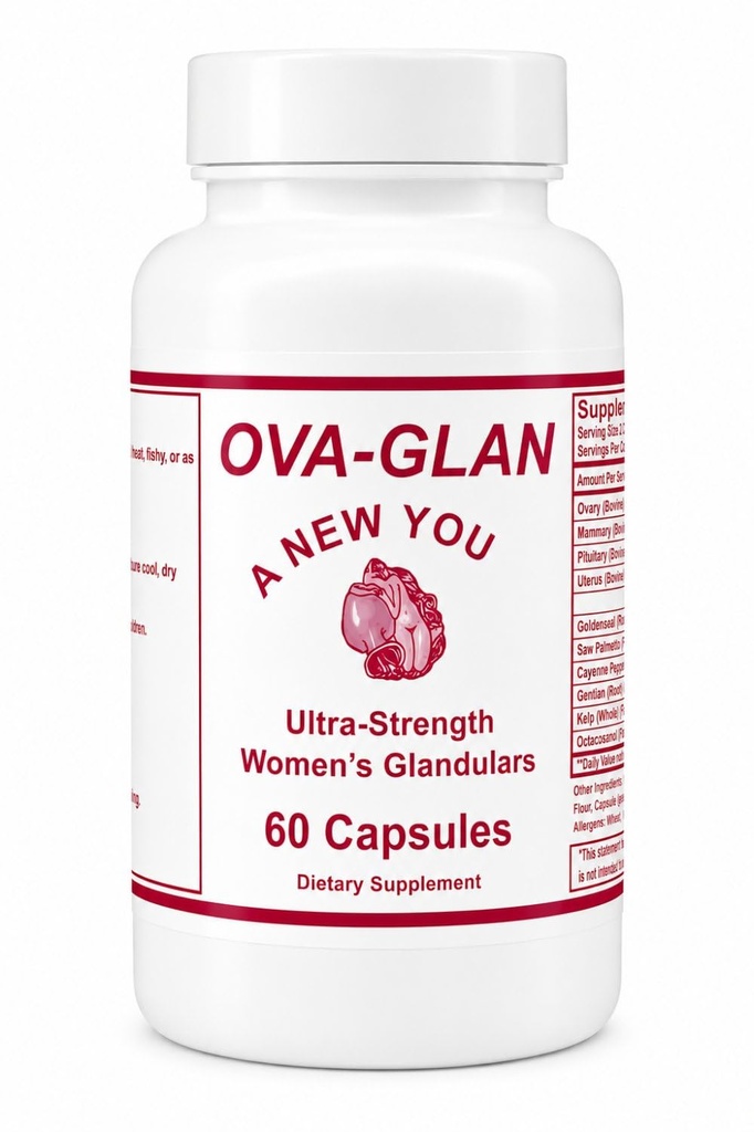 DORS, Inc. Capsules féminisantes OVA-Glan pour hommes trans-femmes et trans-femmes 60 Compte