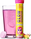 Glow.com Glutathion japonais 500 mg et vitamine C pour le soin de la peau Glowing & Radiant Peau - 20 comprimés effervescents.com