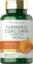 Supplément curcuma de Carlyle 550mg.60 Capsules.