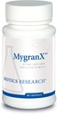 Recherche en biotique MygranX Soutien neurologique, soutient le bien-être mental et le soutien calme, relaxation musculaire, Butterbur, Fièvre 60 Capsules
