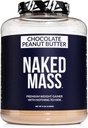 NAKED Chocolate Peanut Butter Mass - 1 280 Calories, 50G Protéines, Rien d'artificiel. Toute la poudre naturelle de protéines gaineuses - 8Lb en vrac, sans OGM, sans gluten et sans soja