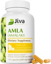 Jiva Botanicals Amla Capsules (Amalaki) - 120 Capsules Vegan - Amla Poudre - Supplément de Gooseberry indien pour la vitalité (paquet de 120)
