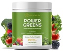 Red's Kitchen Sink Power Greens Poudre - Poudre quotidienne de superaliments de Greens - Mélange de smoothies fruités, veggies et feuilles vertes - Superfoods Racine de maca, Spiruline, Chlorella, et plus (200 grammes)