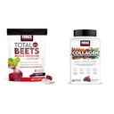 Force Factor Total Beets Blood Pressure Support 60 Chews and Collagen Boosting Superfoods 60 Soft Chews for Heart Health, Skin, Hair, and Nails