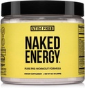 NAKED Energy – Stim Free Préentraînement sans caféine, pour les hommes et les femmes, végétalien amical, pas d'adoucissants artificiels, couleurs ou saveurs – 50 portions