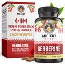 Ancienne Bliss Berberine HCL 1200mg avec Ceylan Cinnamon, Bitter Melon et Extrait de Thé Vert - 120 Capsules