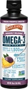 Barlean's Omega 3 supplément liquide d'huile de poisson pour les hommes et les femmes, ananas passion, 1500mg EPA et acide gras DHA, 16 oz