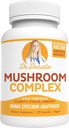Meilleur complexe de champignons organiques - Soutien de l'aide immunitaire - Lion's Mane, Cordyceps et Reishi - Supplément adaptogène - Wellness, Stress Relief, Memory & Cognitive Support, Dr Danielle - 120 Veggie Caps