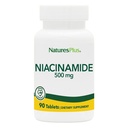 NaturesPlus Niacinamide - 500 mg, 90 comprimés - supplément de vitamine B3 de haute puissance - végétarien, sans gluten - 90 portions