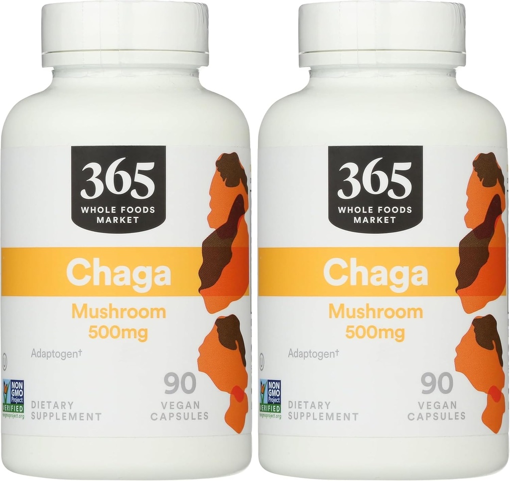 365 par le marché des aliments entiers, Chaga, 90 comtes (paquet de 2)