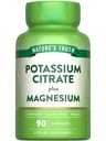 La vérité de la nature Potassium Citrate de magnésium Capsules de Citrate de 90 Count, sans OGM et sans gluten