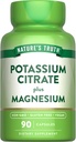 La vérité de la nature Potassium Citrate de magnésium Capsules de Citrate de 90 Count, sans OGM et sans gluten