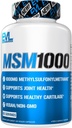 Évlution Nutrition MSM1000-1000 MG Supplément méthylsulfonylméthane - Soutien sanitaire conjoint - Supplément de cartilage - Capsules MSM Vegan + non OGM - 60 portions