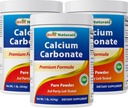Meilleurs produits naturels en poudre de carbonate de calcium 1 livre - Classe alimentaire (16 OZ (paquet de 3))