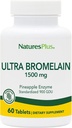 Natures Plus Ultra Bromelain - 60 Tablets - 1500 mg of Pineapple Bromelain - Supports Digestive Health, Joint Support & More - 60 Servings