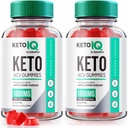 NutraRize (Pack of 2 Keto IQ Keto ACV Gummies, Formula for Advanced Weight Loss, Dietary Supplement, Gomitas Reviews (120 Gummies)