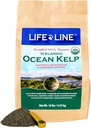 Life Line Organic Ocean Canister Kelp for Cats, Dogs, Livestock, and Horses | Supports Skin, Coat & Immune Health – Reduces Tartar, Plaque & Shedding – Increases Metabolism and aids Digestion -10 lb