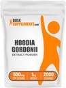 BulkSupplements.com Poudre d'extrait de Hoodia - Supplément de Hoodia, Extrait de Hoodia Gordonii - Supplément à base de plantes, sans végétalien et sans gluten, 500mg par portion, 1kg (2,2 lbs) (paquet de 1)