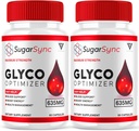(2 Pack) Sugar Sync SugarSync Glyco Optimizer Capsules, Sugar Sync Maximum Strength Glycogen Optimizer et Supplément de soutien du sang, SugarSync 635mg Formule de santé globale avancée (120 capsules)