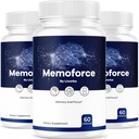 (3 Pack) Memoforce Brain Supplement - Official Memoforce Premium Formula Pills, Advanced Support Memo Force Brain Supplement For Wellness & Overall Health, Memoforce Reviews, 180 Capsules For 3 Months