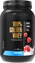Maxler 100% Golden Whey Protein - 23g of Protein per Serving - Premium Whey Protein Powder for Pre Post Workout - Fast-Absorbing Whey Concentrate, Isolate & Hydrolysate Blend - Strawberry Cream 2 lb