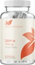 Bioactive SAM-e 750mg - Supplément SAM-e haute résistance avec la forme S,S biologiquement active pour le foie et l'humeur - Vegan Non-OGM Preservative Free - Fabriqué aux États-Unis (60 capsules)