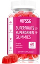 Fruits and Veggies Supplement - Fruits and Vegetables Gummies (60 gummies), 16 Superfruits & 15 Veggies, Fruit & Herbs, Fruit and Vegetable, Non-GMO, Pectin-Based, Gluten-Free, No More Capsules
