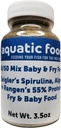 Aquatic Foods Inc. 50/50 Mélange de poudre de spiruline/algue et d'huile molle de Rangen 55% Protéines Koi & Poisson Tropical Fry Floating Food...