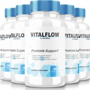 (5 Pack) VitalFlow Capsules, VitalFlow Advanced Prostate Support Formula, Official Natural Formula to Regain Control, Maximum Strength Pills to Support Wellness, Vital Flow Reviews (300 Capsules)