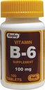 Rugby Vitamin B-6 Tablets, 100mg, 100ct (3 Pack)