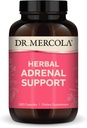 Dr. Mercola Herbal Adrénal Support, 90 portions (180 capsules), complément alimentaire, gestion de l'humeur et du stress, non-OGM