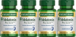 Nature's Bounty Super Strength Melatonin 5 mg Softgels 90 ea (Pack of 4)
