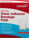 LEADER Sheer Adhesive Bandage Pads, Packs ofBlends with Skin, Highly Absorbent Non-Stick Pad, for First aid and Wound Care Protection , Compare to Band-Aid, All one Size 3/4" x 4", 100 ct.