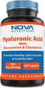 Nova Nutritions Hyaluronic Acid 100mg/serving - Promotes Youthful Skin & Healthy Joint Function 120 Capsules