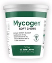 Mycogen pour chiens - Vitamines avec 8 types de champignons - Système immunitaire de soutien - 60 Chews doux
