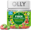 Anneaux Gummy en fibre OLLY, 5g Fibre prébiotique, FOS (Fructo-oligosaccharides), Soutien digestif, Berry Melon 50ct
