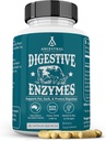 Suppléments ancestraux Enzymes digestifs pour les femmes et les hommes, 90 Capsules, avec des probiotiques et des organes de boeuf gras, soutient la santé Gut, la santé digestive et l'absorption nutritive, sans allergène, sans OGM