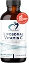 Conceptions pour la santé Liposomique Vitamine C Liquide - 1000mg Vitamine C Supplément - Liposomes (du Lécithine de tournesol) pour Absorption Supérieure - Non-OGM, Agréable Lémon Saveur (24 portions / 4 oz)