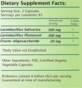 FVLFIL Frequency Foods Probiotics Caps 90ct