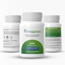ADK 10 - Supplément Vitamine A, D3 et K2 pour les hommes et les femmes - Vitamine haute puissance ADK - aide à soutenir la santé immunitaire, osseuse et cardiaque - 90 capsules