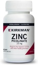 Kirkman – Zinc Picolinate 25 mg - Hypoallergenic – 150 Vegetarian Capsules – Gluten Free – Casein Free – Minerals