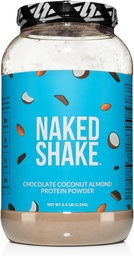 Naked Shake - Poudre de protéines d'amande de noix de coco au chocolat - Protéines végétales aromatisées des fermes américaines et canadiennes avec huile MCT, sans gluten, sans soja, sans OGM ni édulcorants artificiels - 30 portions