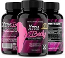 XtraBody Butt Enhancement and Breast Enlargement Supplement - Estrogen Enhancer - Increases Butt & Breast Size, Reduces Menstrual Symptoms & Provides an Extra Boost of Energy (1 Bottle=30 Capsules)