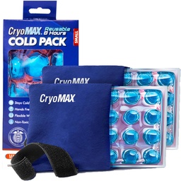 CryoMAX Cold Pack, Reusable, 8 Hour Cold Therapy Ice Pack, Small, 6"x 6" (Pack of 2)