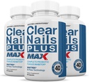 Justified Laboratories (3 Pack) Clear Nails Plus Max Pills 40 Billion CFU Probiotic Supports Strong Healthy Hair Skin Nails 180 Capsules