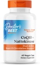 Doctor’s Best CoQ10 100 mg + Nattokinase 2,000FU, Supports Heart & Circulation Support, Non-GMO, Gluten Free, Vegan, 60 Veggie Caps